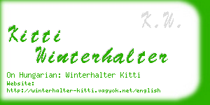 kitti winterhalter business card